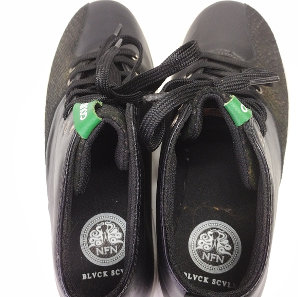 NFN Gourmet Quattro Skate 2 X Black Scale l Size 9.5 l Leather High Top l NWOT - Picture 11 of 13